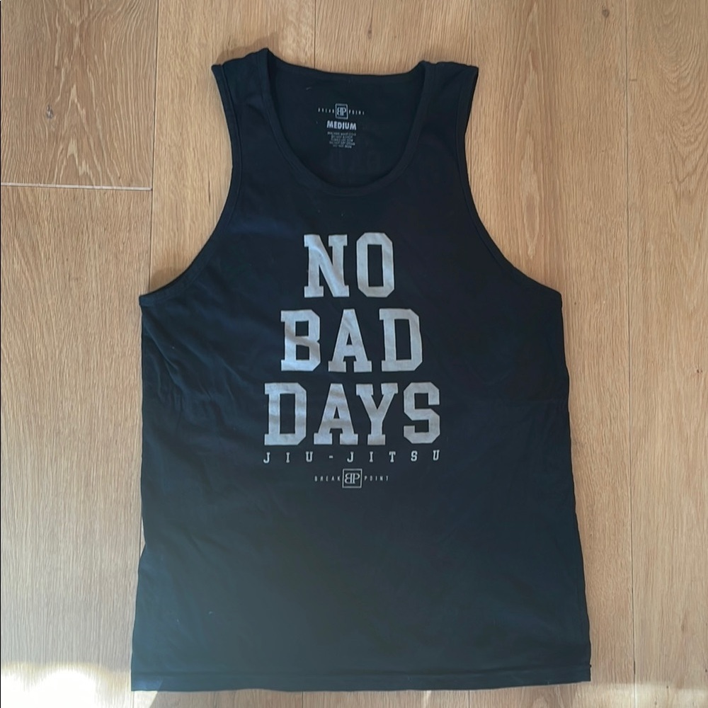 🦄 Break Point “No Bad Days” jiujitsu black tank top